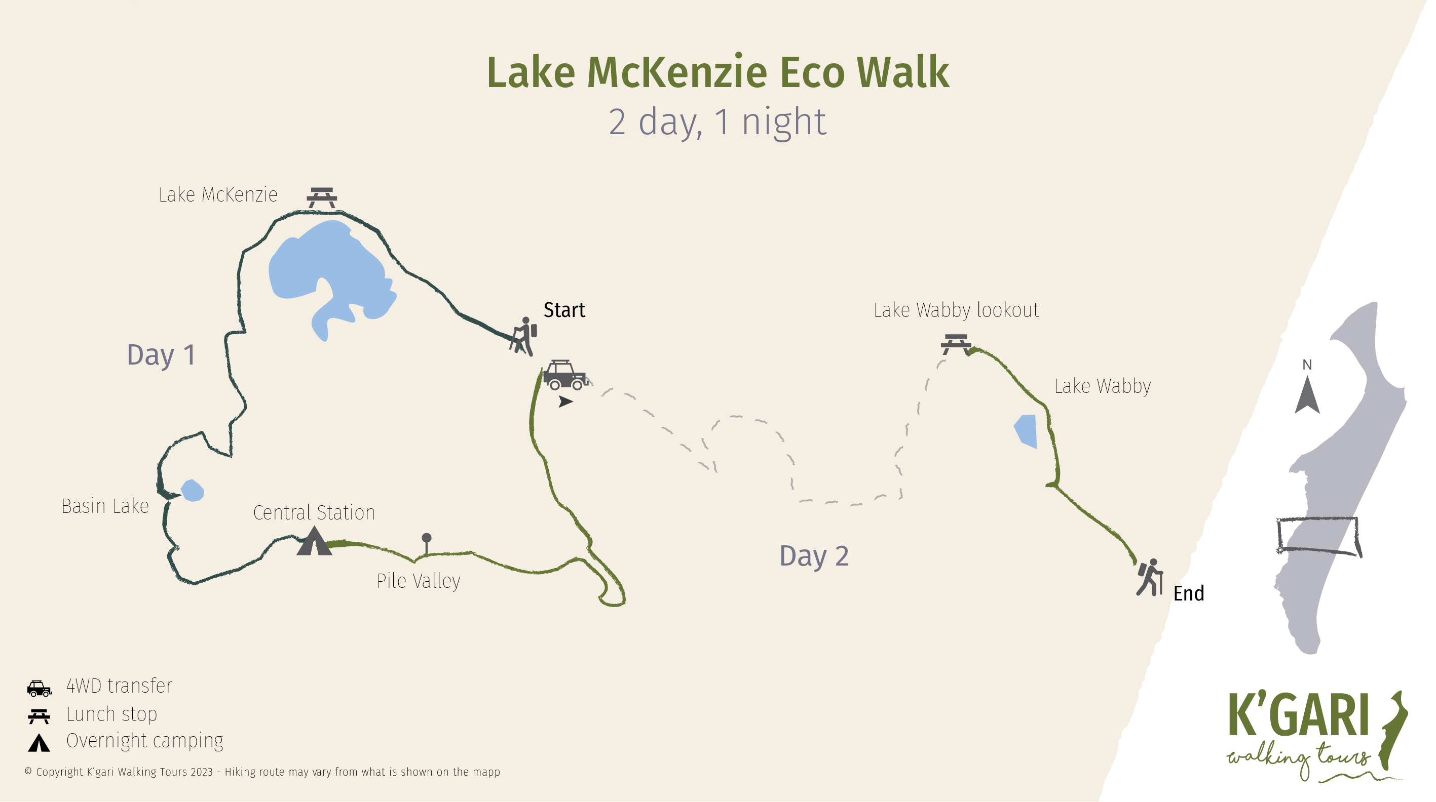 Lake McKenzie Eco Walk Lake-McKenzie-Eco-Walk-map